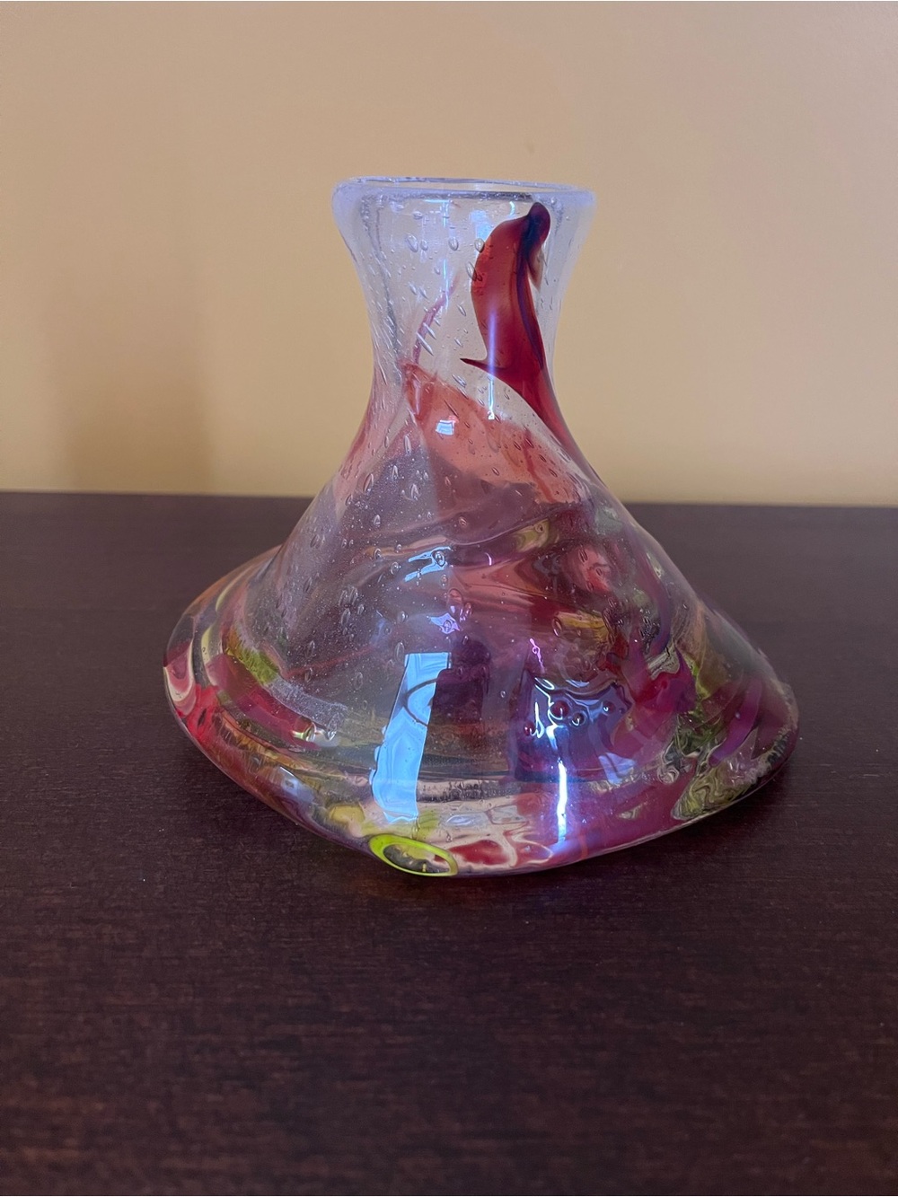 Artist Handblown Glass {One A Kind} Vintage Signed Vase